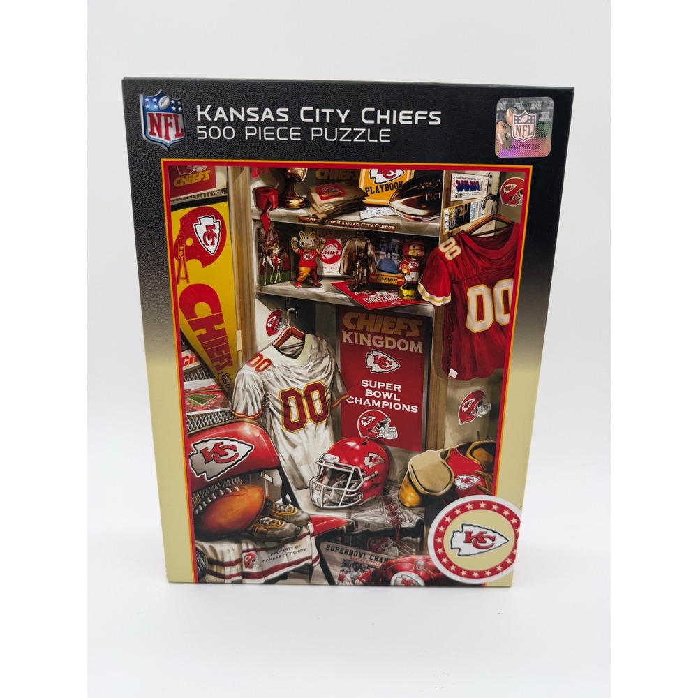 Kansas City Chiefs 500 Piece Jigsaw Puzzle Locker Room MasterPieces NFL